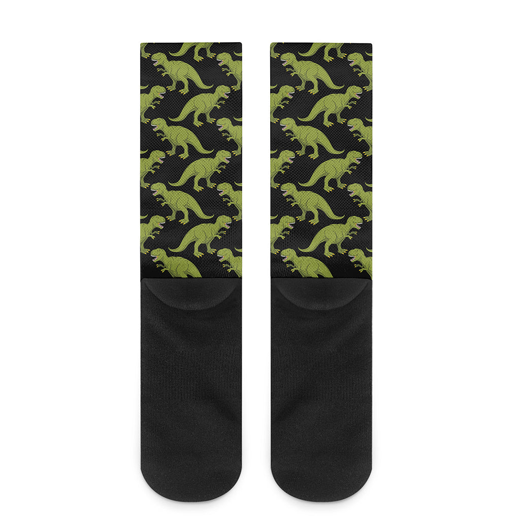 Tyrannosaurus Rex Pattern Print Crew Socks
