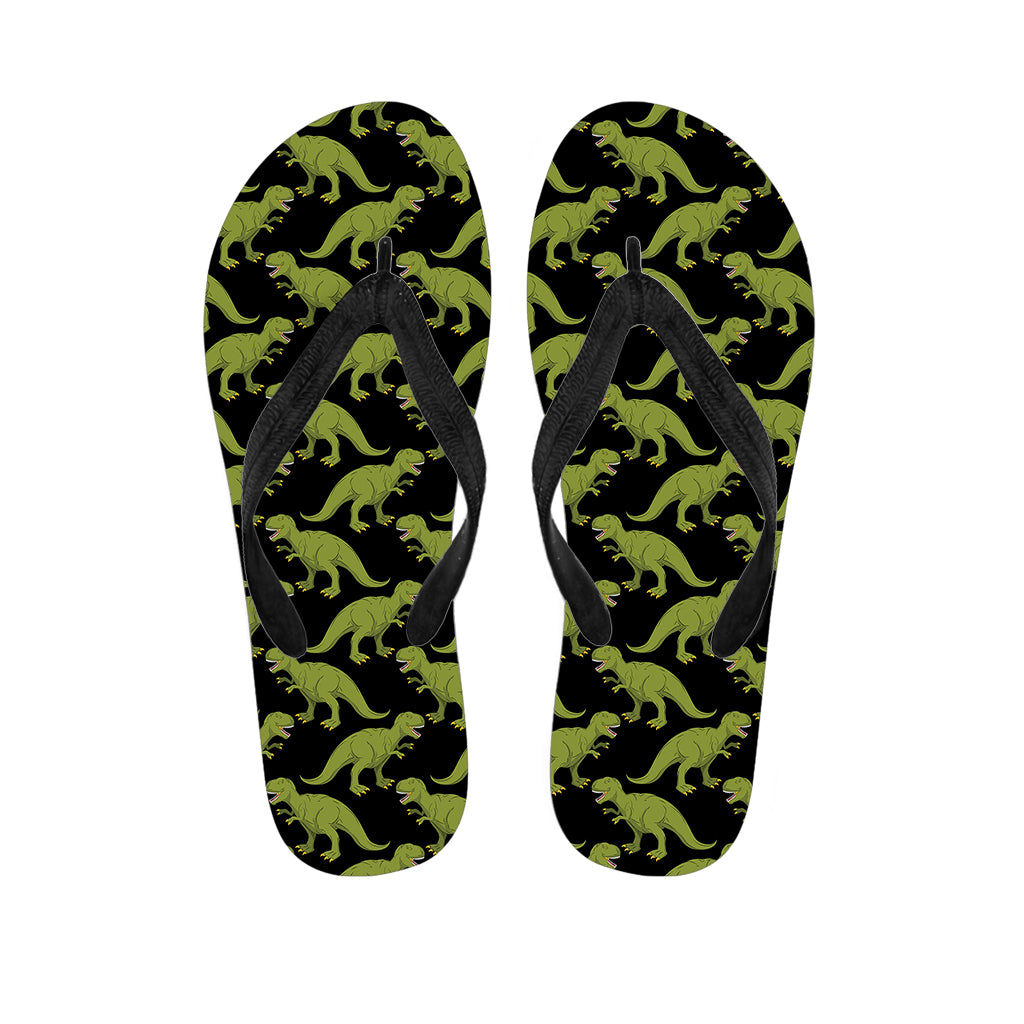 Tyrannosaurus Rex Pattern Print Flip Flops