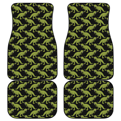 Tyrannosaurus Rex Pattern Print Front and Back Car Floor Mats