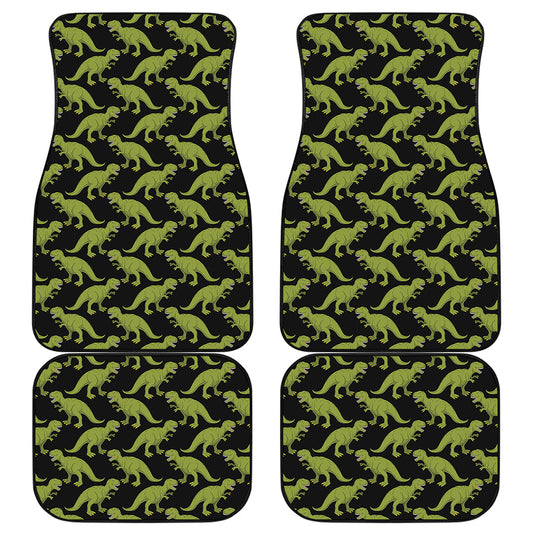 Tyrannosaurus Rex Pattern Print Front and Back Car Floor Mats
