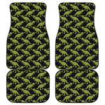 Tyrannosaurus Rex Pattern Print Front and Back Car Floor Mats