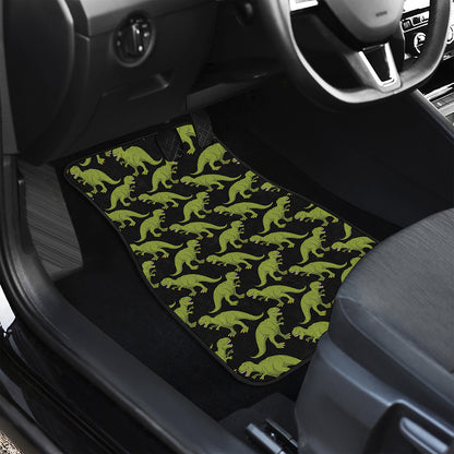 Tyrannosaurus Rex Pattern Print Front and Back Car Floor Mats