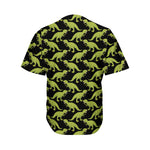 Tyrannosaurus Rex Pattern Print Men's Baseball Jersey