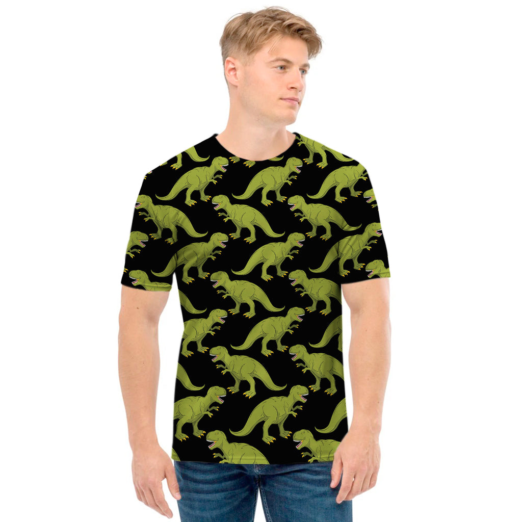 Tyrannosaurus Rex Pattern Print Men's T-Shirt