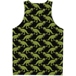 Tyrannosaurus Rex Pattern Print Men's Tank Top
