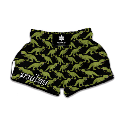 Tyrannosaurus Rex Pattern Print Muay Thai Boxing Shorts