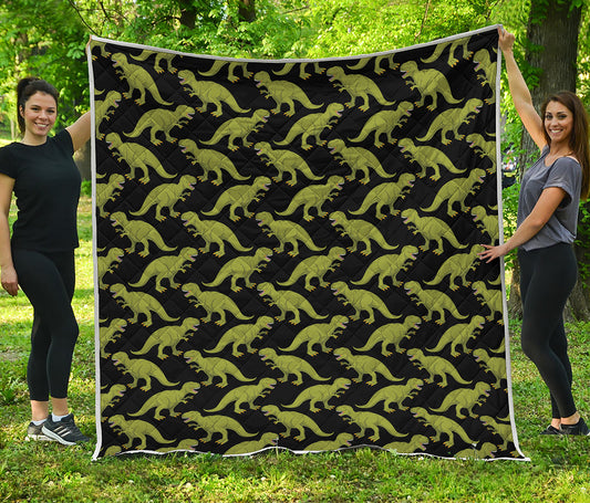 Tyrannosaurus Rex Pattern Print Quilt