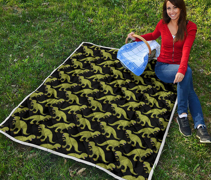 Tyrannosaurus Rex Pattern Print Quilt