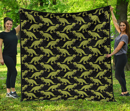 Tyrannosaurus Rex Pattern Print Quilt
