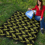 Tyrannosaurus Rex Pattern Print Quilt