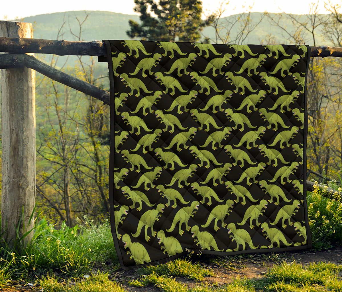Tyrannosaurus Rex Pattern Print Quilt
