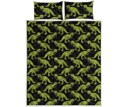 Tyrannosaurus Rex Pattern Print Quilt Bed Set