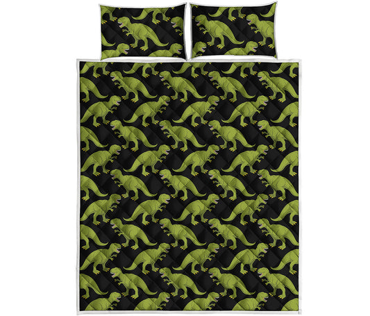 Tyrannosaurus Rex Pattern Print Quilt Bed Set