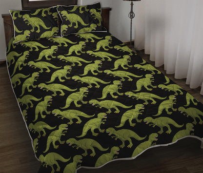 Tyrannosaurus Rex Pattern Print Quilt Bed Set