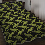 Tyrannosaurus Rex Pattern Print Quilt Bed Set
