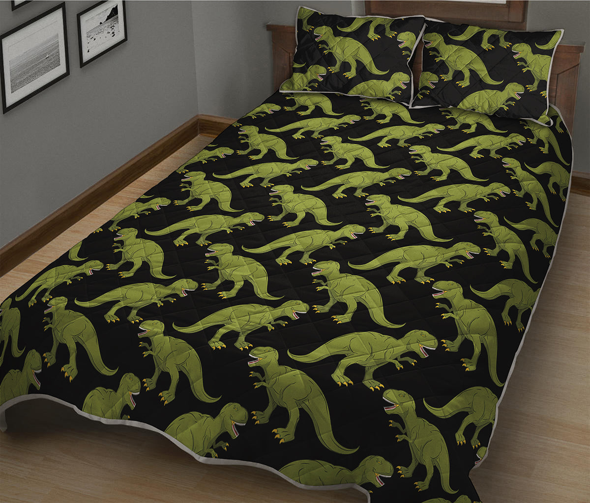 Tyrannosaurus Rex Pattern Print Quilt Bed Set