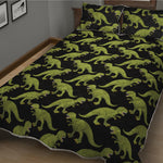 Tyrannosaurus Rex Pattern Print Quilt Bed Set