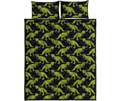 Tyrannosaurus Rex Pattern Print Quilt Bed Set