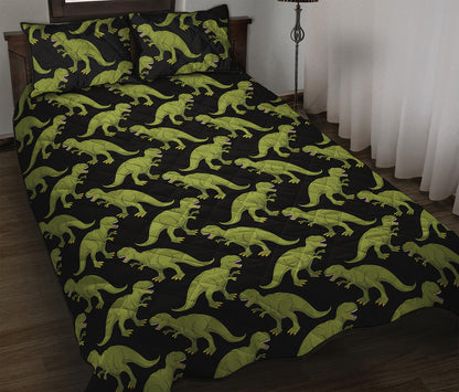 Tyrannosaurus Rex Pattern Print Quilt Bed Set