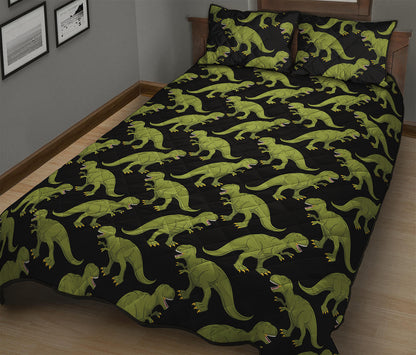 Tyrannosaurus Rex Pattern Print Quilt Bed Set