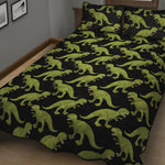 Tyrannosaurus Rex Pattern Print Quilt Bed Set