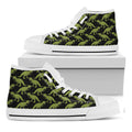 Tyrannosaurus Rex Pattern Print White High Top Sneakers