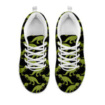 Tyrannosaurus Rex Pattern Print White Sneakers