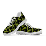 Tyrannosaurus Rex Pattern Print White Sneakers