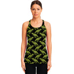Tyrannosaurus Rex Pattern Print Women's Racerback Tank Top
