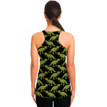 Tyrannosaurus Rex Pattern Print Women's Racerback Tank Top