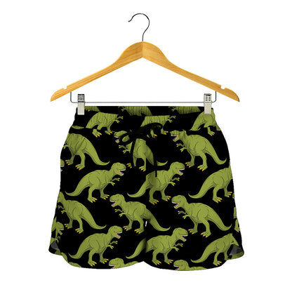 Tyrannosaurus Rex Pattern Print Women's Shorts