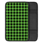 UFO Green And Black Buffalo Check Print Car Center Console Cover