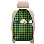 UFO Green And Black Buffalo Check Print Car Seat Organizers