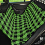 UFO Green And Black Buffalo Check Print Pet Car Back Seat Cover