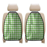 UFO Green And White Buffalo Check Print Car Seat Organizers