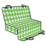 UFO Green And White Buffalo Check Print Pet Car Back Seat Cover