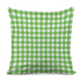 UFO Green And White Buffalo Check Print Pillow Cover