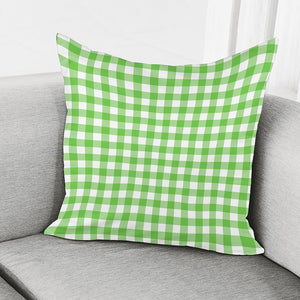 UFO Green And White Buffalo Check Print Pillow Cover