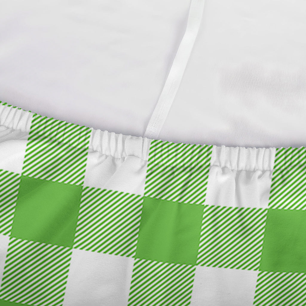 UFO Green And White Buffalo Check Print Sofa Cover