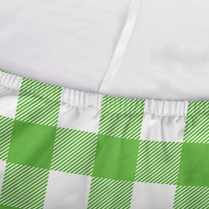 UFO Green And White Buffalo Check Print Sofa Cover