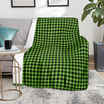 UFO Green Buffalo Plaid Print Blanket