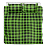 UFO Green Buffalo Plaid Print Duvet Cover Bedding Set