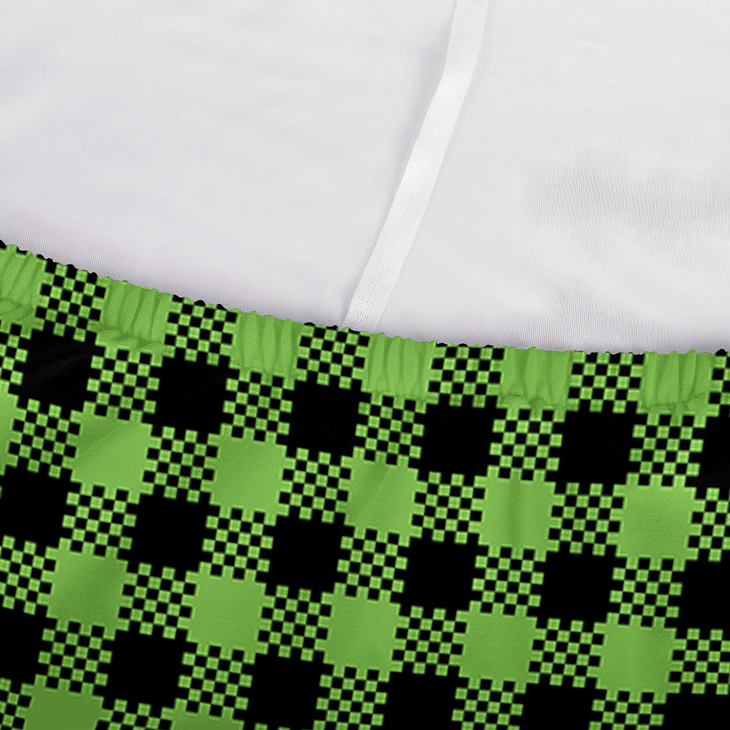 UFO Green Buffalo Plaid Print Sofa Cover