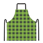 UFO Green Tartan Pattern Print Apron