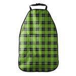 UFO Green Tartan Pattern Print Car Seat Organizers