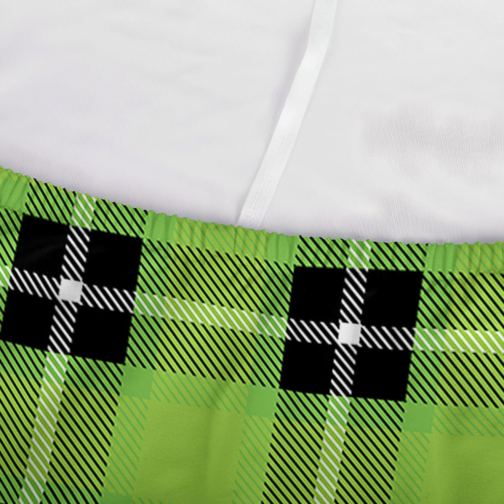 UFO Green Tartan Pattern Print Sofa Cover