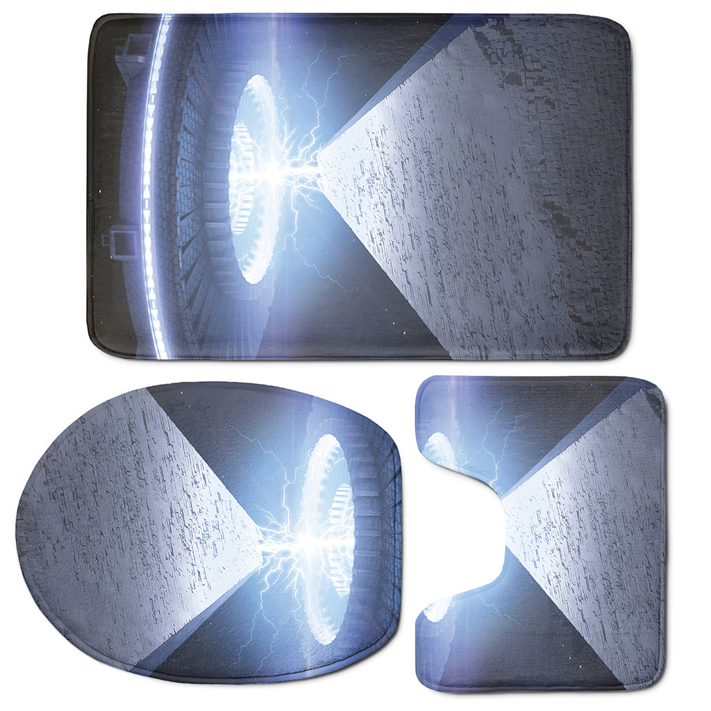 UFO Pyramid Print 3 Piece Bath Mat Set