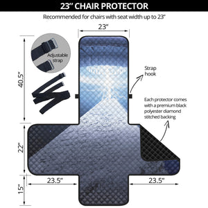 UFO Pyramid Print Armchair Protector