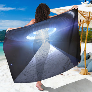 UFO Pyramid Print Beach Sarong Wrap