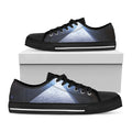UFO Pyramid Print Black Low Top Sneakers